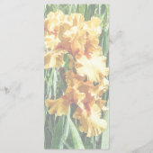 Menu Mariage Celtic Glory Irises (Dos)