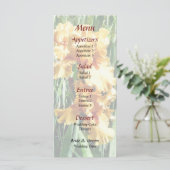 Menu Mariage Celtic Glory Irises (Debout devant)