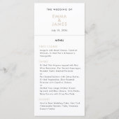Menu Mariage Champagne Ampersand | Code QR | Élégant (Devant)
