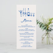Menu Mariage Champêtre Élégant avec Illustrations de Ch (Debout devant)