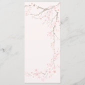 Menu Mariage Cherry Blossom (Dos)
