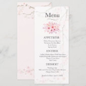 Menu Mariage Cherry Blossom (Devant / Derrière)