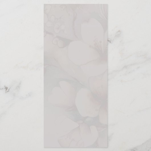 Menu Mariage Cherry Blossom (Dos)