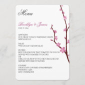 Menu Mariage Cherry Blossom (Devant)