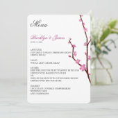 Menu Mariage Cherry Blossom (Debout devant)