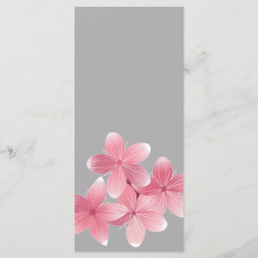 Menu Mariage Cherry Blossom (Dos)