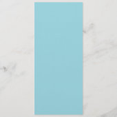 Menu Mariage Chic Aqua Paradise Deco (Dos)