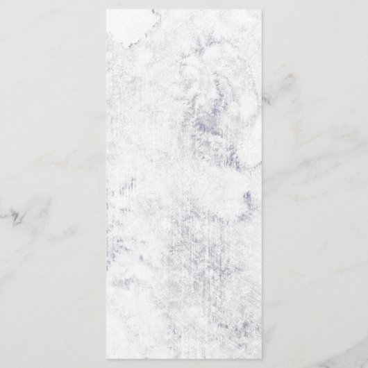 Menu Mariage chic blanc et gris marbre (Dos)