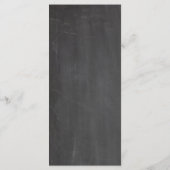 Menu mariage chic chic et branché (Dos)