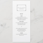 Menu Mariage chic Grey Deco (Devant)