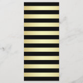 Menu Mariage Chic Roses Roses Roses et Grilles Noires O (Dos)