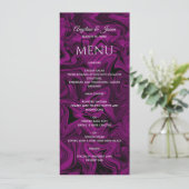 Menu Mariage Chic Violet (Debout devant)