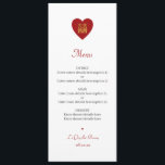 Menu Mariage chinois Double Bonheur Rouge Or<br><div class="desc">Peut être entièrement customisé pour répondre à vos besoins. Gorjo Designs. Imprimé par Zazzle. // Besoin d'aide pour customiser votre design ? Vous avez d'autres idées ? N'hésitez pas à me contacter.</div>