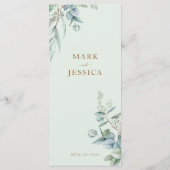 Menu Mariage chinois Eucalyptus Double Happiness (Dos)