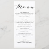 Menu Mariage classique (Devant)