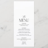 Menu Mariage classique d'argent ancien (Devant)