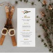 Menu Mariage classique de pin d'hiver