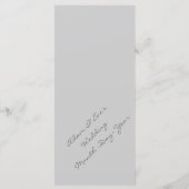 Menu mariage classique et élégant (Dos)