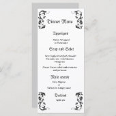 Menu mariage classique et élégant (Devant / Derrière)