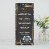 Menu Mariage classique Gatsby Deco Black Limo (Debout devant)