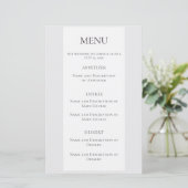 Menu Mariage Colibri personnalisé (Debout devant)