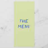 Menu Mariage Coloré Moderne (Dos)