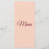 Menu Mariage conte de fée Art Déco (Devant)