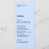 Menu Mariage Côte, Mariage Bleu (Devant)
