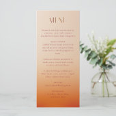 Menu mariage coucher de soleil (Debout devant)