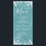 Menu Mariage couleur Arrière - plan modifiable<br><div class="desc">Arrière - plan modifiable en couleur (Cliquez sur customiser plus loin et faites défiler le texte et les images sur la droite, pour sélectionner n'importe quelle couleur d'arrière - plan d'aquarelle personnalisée) Avec design floral blanc et jolie texture arrière - plan d'aquarelle. En plus des polices de script en lettres...</div>