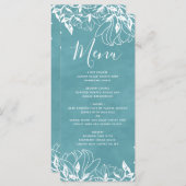 Menu Mariage couleur Arrière - plan modifiable (Devant / Derrière)