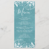 Menu Mariage couleur Arrière - plan modifiable (Devant)