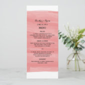 Menu Mariage couleur rouge (Debout devant)