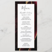 Menu Mariage d'âge or de Bourgogne moderne (Devant)