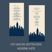 Menu Mariage d'amour de destination Skyline dans l