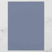 Menu Mariage d'Ancres nautiques simple | Dusty Blue (Dos)