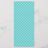 Menu Mariage Dandelion turquoise (Dos)
