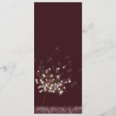 Menu Mariage Dandelion Twilight (Dos)