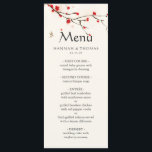 Menu Mariage d'aquarelle Cherry Blossoms<br><div class="desc">Fleurs de cerisiers romantiques et élégantes aquarelles | Menu Mariage Floral Sakura. Pour une personnalisation plus avancée de cette conception,  veuillez cliquer sur le bouton "Personnaliser" ci-dessus ! Des articles correspondants sont également disponibles.</div>