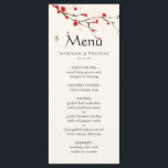 Menu Mariage d'aquarelle Cherry Blossoms<br><div class="desc">Fleurs de cerisiers romantiques et élégantes aquarelles | Menu Mariage Floral Sakura. Pour une personnalisation plus avancée de cette conception,  veuillez cliquer sur le bouton "Personnaliser" ci-dessus ! Des articles correspondants sont également disponibles.</div>