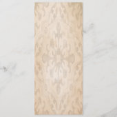 Menu Mariage d'aquarelle en fleurs d'agrumes orange (Dos)