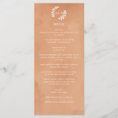 Menu Mariage d'aquarelle rustique (Devant)