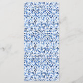 Menu Mariage d'aquarelle Toscan Lemon Grove (Dos)