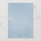 Menu Mariage d'arbre de bouleau de printemps aquarelle (Dos)