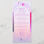 Menu Mariage d'astronomie de la Lune de Soleil rose Mys (Devant)