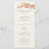 Menu Mariage d'automne de la version officielle de la b (Devant)