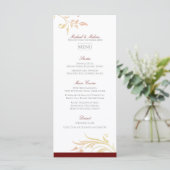 Menu Mariage d'automne en spirale (Debout devant)