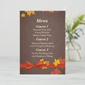 menu mariage de automne (Debout devant)