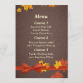 menu mariage de automne (Devant)