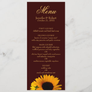 menu mariage de automne
